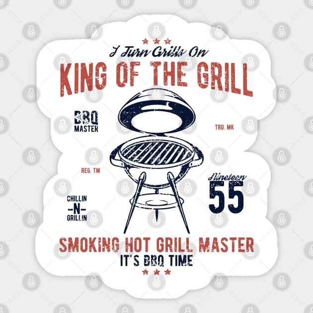 King Of The Grill Sticker by JakeRhodes